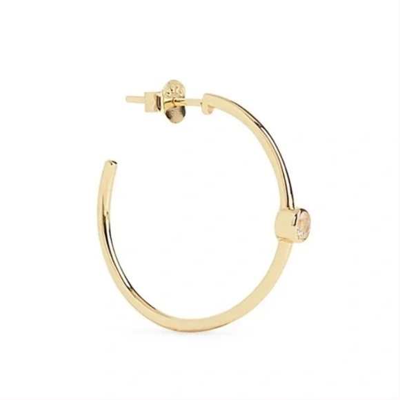 Marrin Costello X Rachel Zoe Curateur Mystic Hoop Earrings 14k Gold Plated - Picture 4 of 7